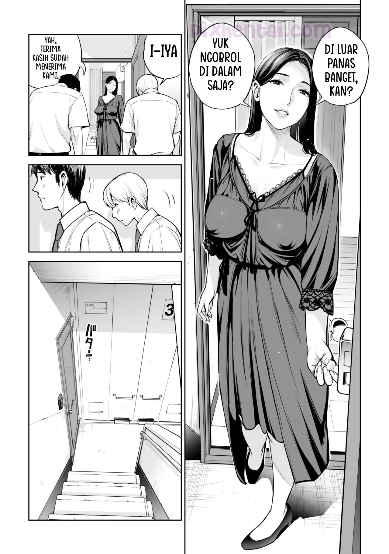 Komik hentai xxx manga sex bokep Kurokami Onna no Fudeoroshi Mbak-Mbak Kasir Bohay Penggoda Perjaka 20